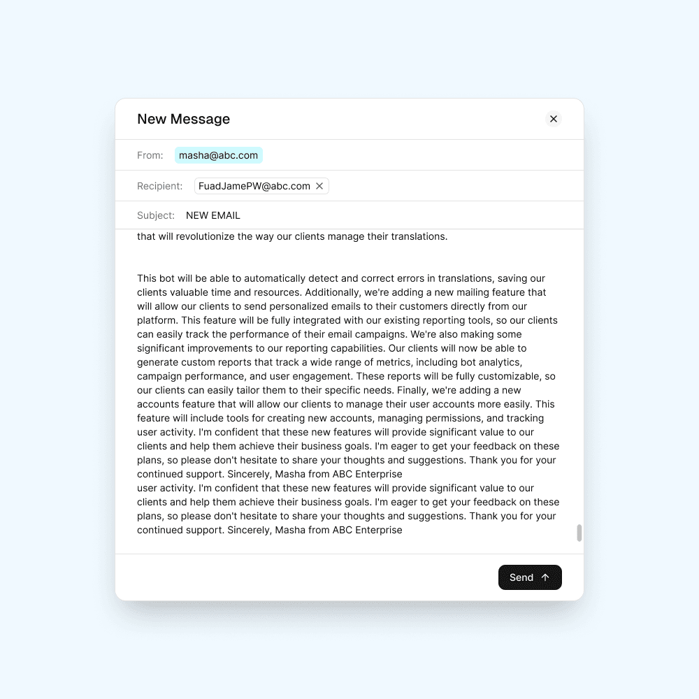 Turned the product into a communication platform — slide 2